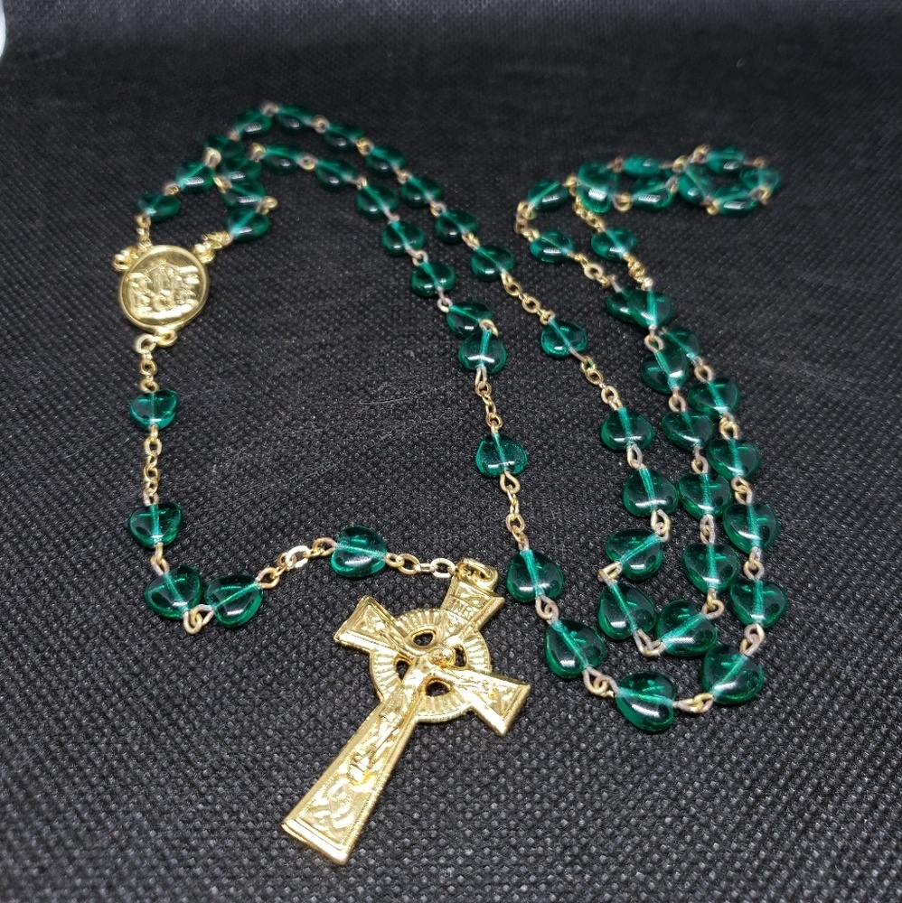 Vintage Authentic Rosary Crucifix Gold Chain